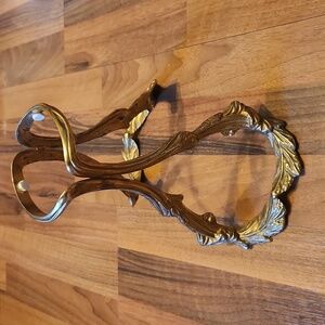 Vintage Bombay Co. Golden Brass Display Vase or Candle Holder